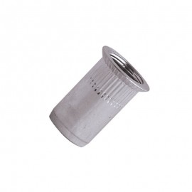 nitonakrętki moletowane - aluminium -  kołnierz stożkowy 90°