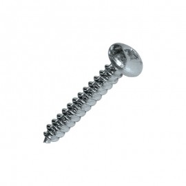 vis tête  cylindrique acier zingué blanc