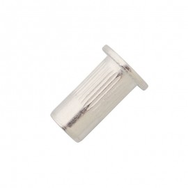 nitonakrętki moletowane - aluminium - kołnierz cylindryczny